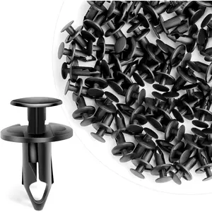 Nilight 100-Piece Nylon Car Push Retainer Clips Replacement Kit - 8.6mm Hole, 20mm Rivet Post, Easy-Install Car Door Trim Fasteners for GM Vehicles