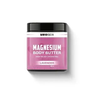Magnesium Body Butter - Deep Relief & Hydrating Formula - 40 oz - Lavender Extract