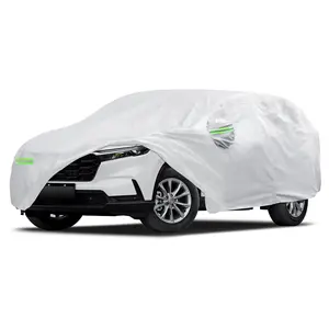 Car Cover Custom Fit for Honda CRV 1997-2025, Waterproof Full Exterior Cover Sun Rain Protection with Door Zipper Silver summerwins
