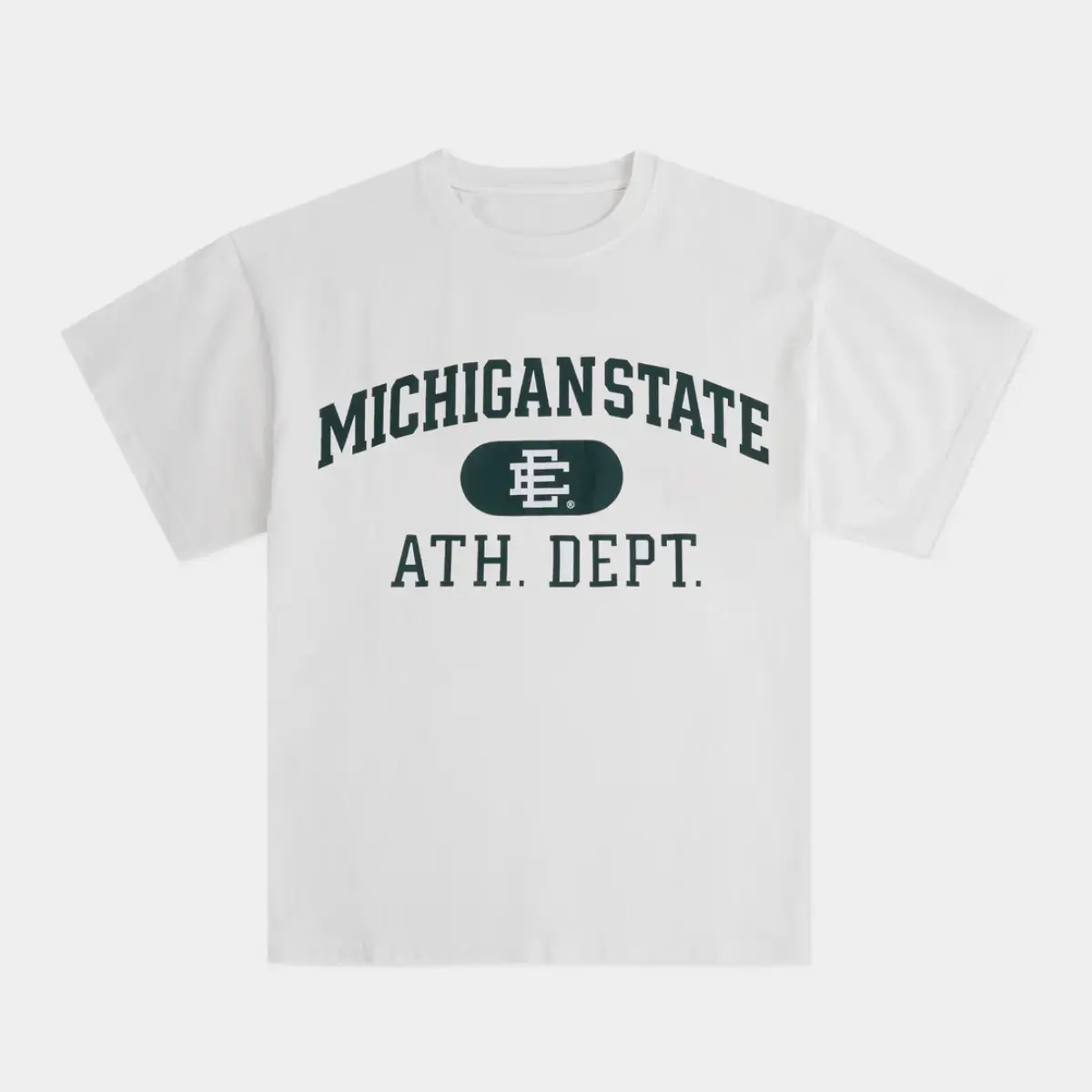 EE Michigan State Athletic Dept Graphic T-Shirt – Vintage Varsity Style Unisex Oversized Cotton Tee
