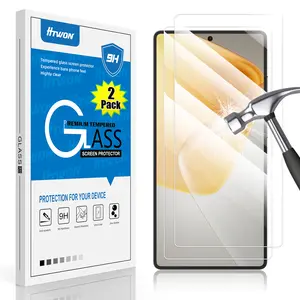 Screen Protector for Samsung Galaxy S25 Ultra, 2-Pack Clear 9H Tempered Glass Film Cover Sensor Protection Case Friendly for 6.9 inch