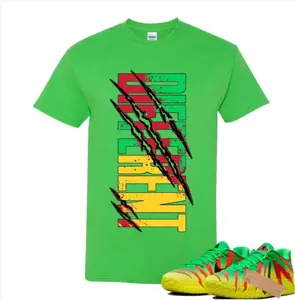 Shirt To Match Ja 3 Jurassic Park Explorer Sneaker Matching Tee EP Green Spark Black University Red Dynamic Yellow Different Shirt