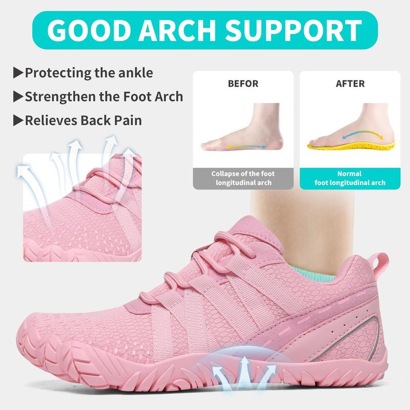 Women Barefoot Shoes Minimalist Zero Drop Wide Toe Box Water Shoes Hiking Barefoot Footwear Unisex Sneakers for Workout Cross-Trainer Men Walking Running Camping Beach Weightlifting Grounding Sport
