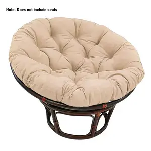 New Simple Fashion Chair Swing Basket Seat Cushion, Thickened Lazy Chair Lounger Round Pad, Papasan Chair Outdoor Indoor Pillow