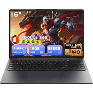 16" Laptop Computer Core i5(up to 3.6GHz)16GB RAM,512GB SSD,Window 11 Pro Notebook PC,MS Office,gaming laptop,1920 x 1200 FHD 16:10 Display, with BT5.0 Wi-Fi, USB A, HDMI, RJ45, Backlit Keyboard