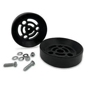 TORQUE Airbag Air Bag Spring Cradle for 6" Diameter Convoluted Bellow Style Air Bags, Torque and Firestone Air Spring Suspension Kits (Replaces Daystar KU09140BK) (TR3004)