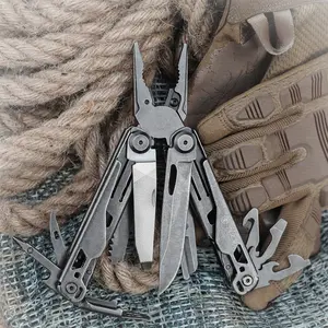 WESVE MT-72 18-in-1 Multi-Tool Outdoor Camping Tool – Pliers, Saw, Scissors, Screwdrivers, Corkscrew & Bottle Opener, Emergency Tool Kit for Home and Car, EDC for Men, Hiking Utility Tool