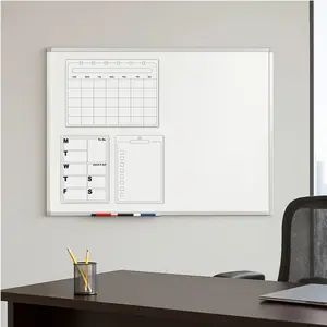 Bio-inspired Nanoadhesion Transparent Writable Planner Set for Home and Office, High Transparency Whiteboard A3 A4, Dry Erase and Wet Erase Features
