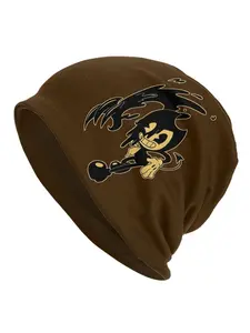 Funny love hero graffiti Skullies Beanies Caps Bendy and the Ink Machine Thin Hat Autumn Spring Bonnet Hats Men Women's Hip Hop Ski Cap