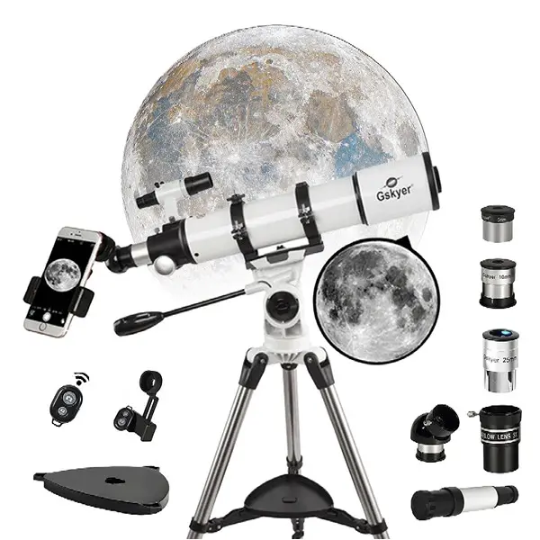 Gskyer Telescope - 90x600mm AZ Astronomical Refractor Telescope for for Celestial Observation & Outdoor Exploration, German Technology Scope Christmas Gifts for Family Exploration