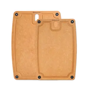 cutting boards for kitchen dishwasher - cutting board set with Non-Slip Feet and Juice Groove Composite chopping board for kitchen knife Friendly Utensils Durable