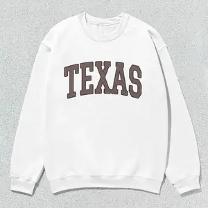 Texas Sweatshirt Collegiate Crewneck Sweater Unisex Brown