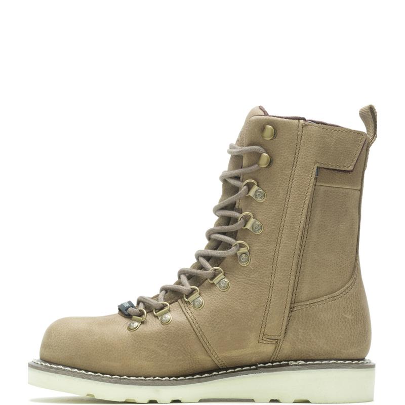 Harley-Davidson Denway 7" D87232 Womens Beige Leather Motorcycle Boots