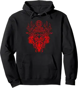 National Cryptid Society Wendigo Mask (Red) Monster Hoodie