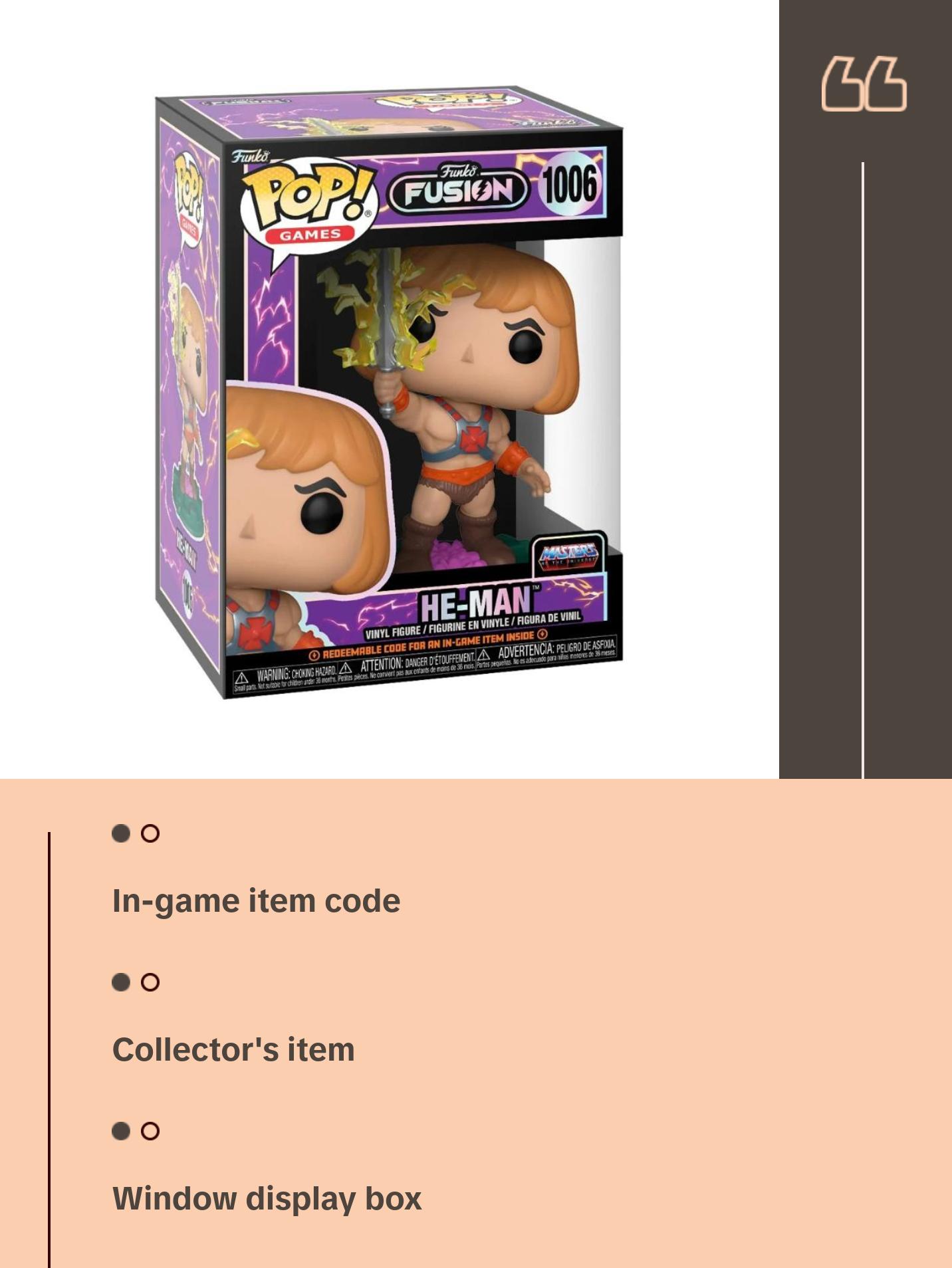 Funko Fusion He-Man Funko Pop! Vinyl Figure #1006