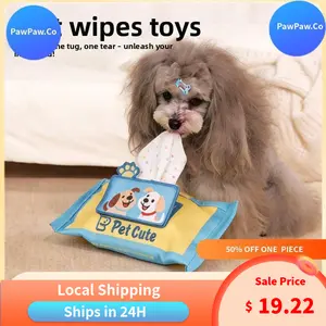 New Pet Toys Sniffing Training Wet Wipes Paper Towels Hidden Food Leakage Puzzle Training Puppy Toys Pet Toys