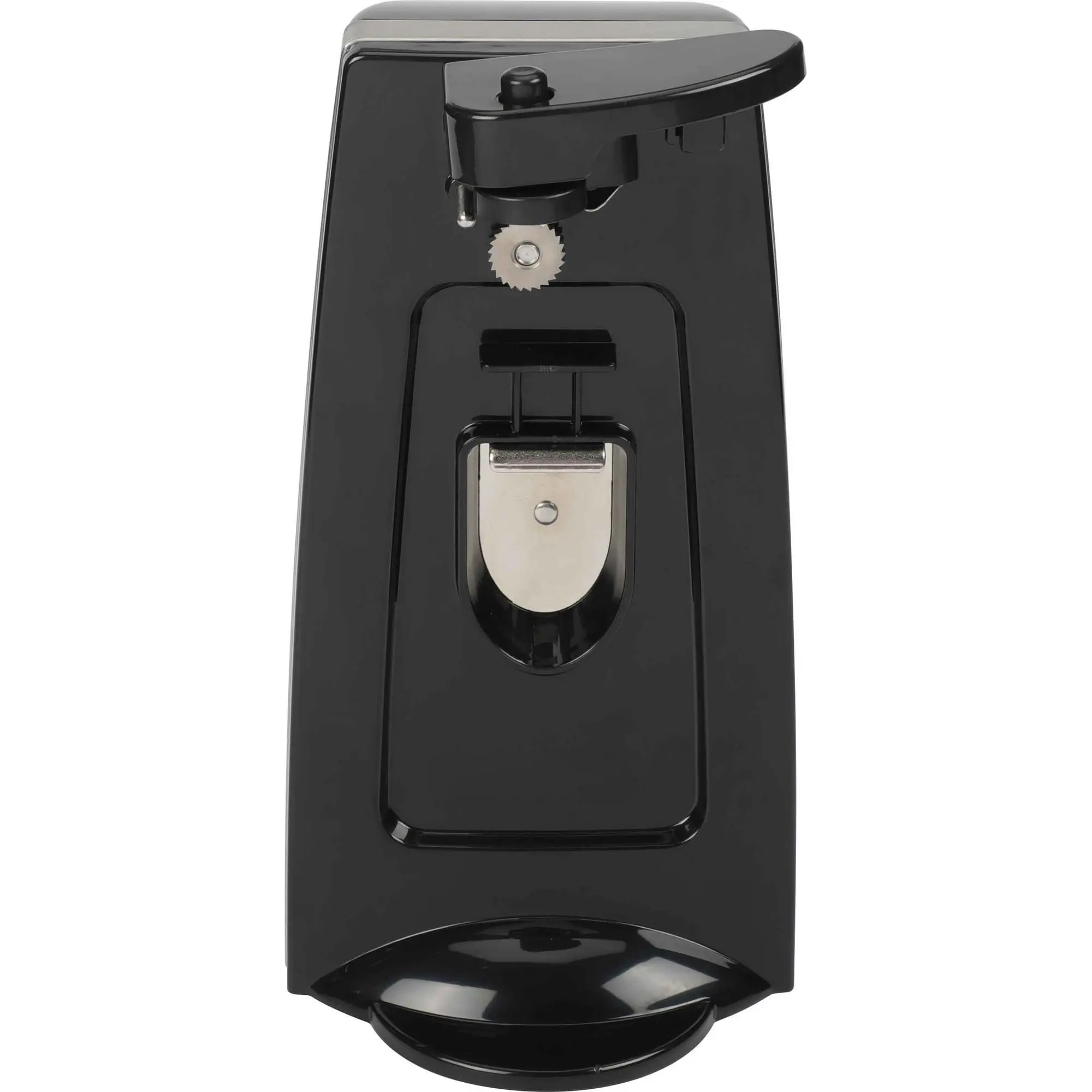 Mainstays Can Opener and Knife Sharpener, Bottle Opener with Removable Cutting Lever Black