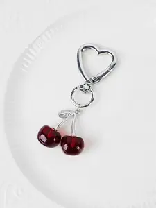 Cherry Keychain, Cute Alloy Charm with Colorful Cherry Design, Perfect Gift for Friends & Family, Women's Fashion Accessory