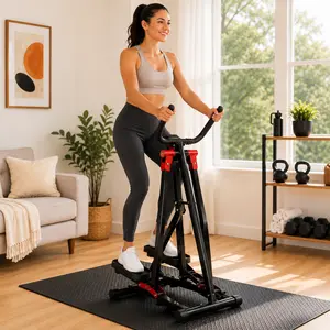 Air Walker Exercise Machine for Home – Low Impact Cardio Cross Trainer Glider for Legs Arms & Core, Full Body Workout Equipment with Digital Monitor, 300LBS Capacity – Indoor Outdoor Use stepper