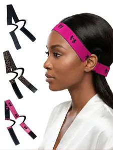 3Pcs Double-Sided Velvet Ear Painless Wig Bands C-Shaped, Soft Painless Wig Band With Ear Cut Outs Tools, Earless Melting Band Adjustable Headband