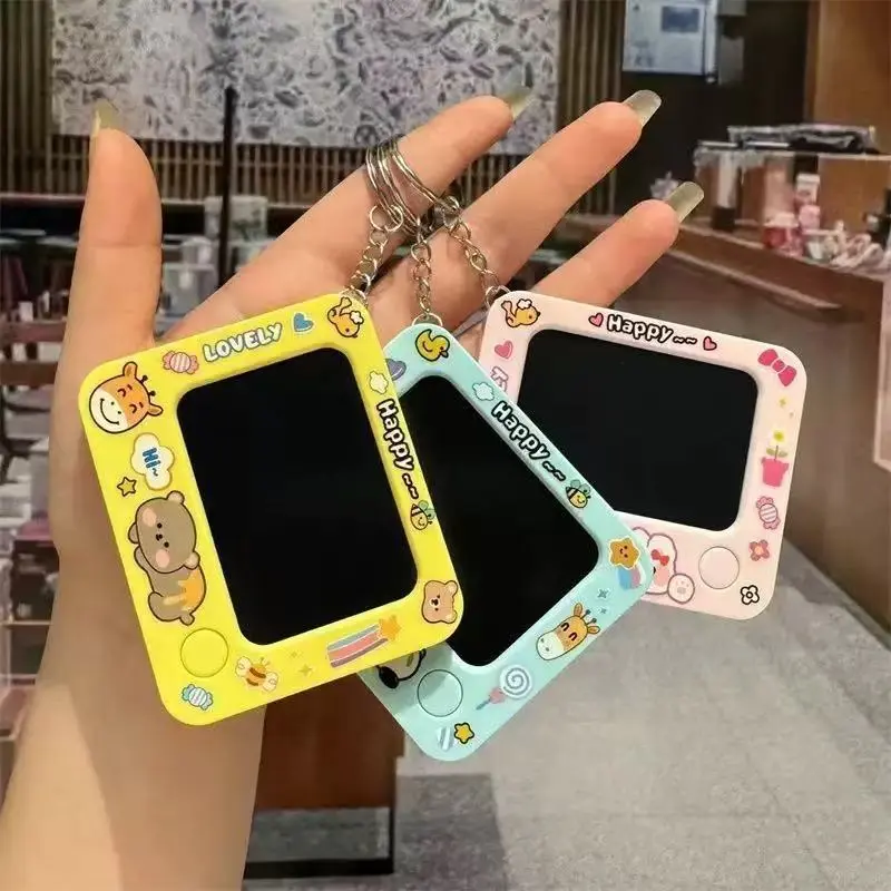 Aston Digital Small Model LCD Writing Tablet for Kids Mini Drawing Pad Rechargeable Mess Free Coloring Board Learning Toys for 3-12 Year Old Boys Girls Creative Easter Gift Handwriting Pink Yellow Portable Screen