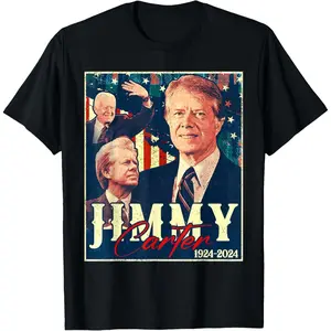 Vintage Jimmy Carter 39th President 1924 2024 T-Shirt