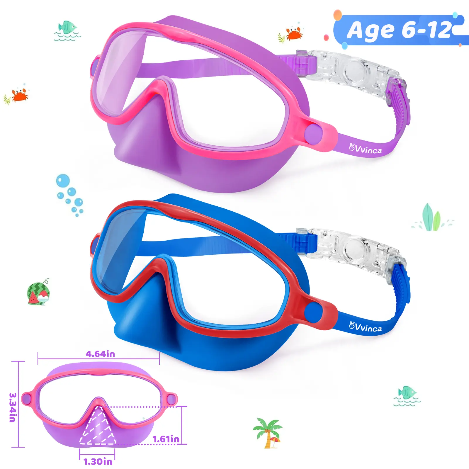 04-Blue Red& Pink（bigger/for kids 6-12)