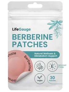LifeGauge Berberine | Natural Transdermal Patches | Daily Metabolic & Nutrient Support | 30 Vegan Patches (1 Pack)
