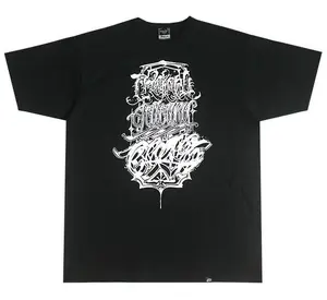 Mens Short Sleeve T-Shirt Chicano Lettering Hip-Hop West Coast Swag Graffiti