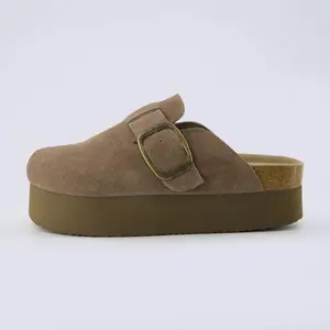 Cushionaire Women's Granola 2 Suede Platform Clogs Cushionaire Women's Granola 2 Suede Platform Clogs
