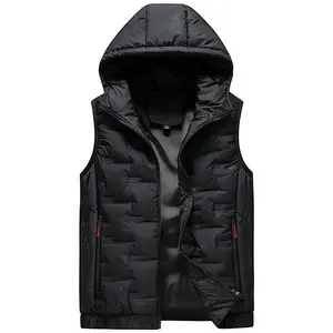 Lightweight Men's Winter Vest, Sleeveless Quilted Gilet Jacket with Warm Zip Up Padding