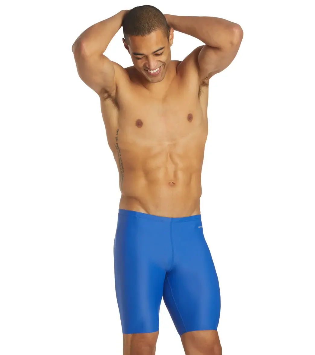 SPORTI Male Nylon Solid Compression Jammers Swimwear with Drawstring, Logos (Sizes 22-44), Plain, Heat Transfer, Pool Swimming, Solid Colors, Uv Protective, Upf 50+, Race Swimwear