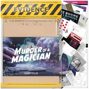 Detective Mystery Puzzle Game, Cold Case File Investigation, Detective Clues Evidence, Solve Crimes, Perfect for Individuals, Date Night, Party Groups, Tabletop Games, Board Game Prop