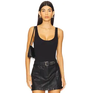 Commando Neoprene Tank Bodysuit in Black