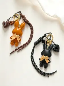 Bag Charm Pendants Tassel Rabbit Bag Charm Black And Rust Orange Two Colors Are Available Fashionable And Versatile Not Easy To Fade Trendy Diy Suitable As A Gift For Your Best Friend Couple Gifts Accessories For Bags Bag Chain Accessories