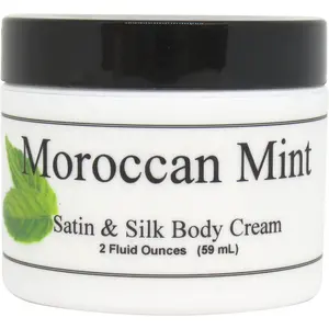 Moroccan Mint Satin and Silk Cream,  Body Cream, Body Lotion