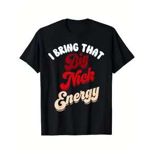Big Nick Energy Shirt Santa Xmas Funny Christmas St Nick T-Shirt - Cool Design with Holiday Cheer