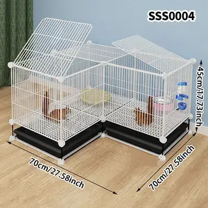 Small Animal Cage with Tray, Bird Cage, Indoor Pet House for Cats Dogs Rabbits, Compact Design for Home Use, Easy Clean and Maintainable
