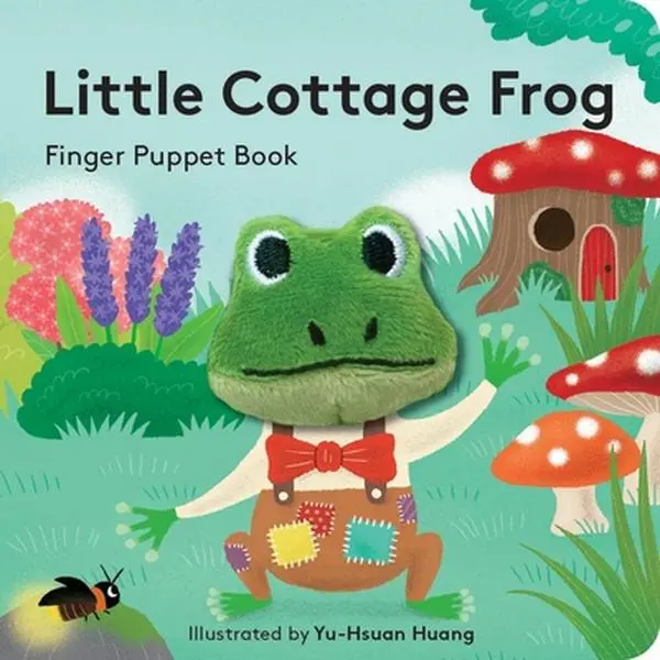 Little Cottage Frog Finger Puppet Board Book by Yu-Hsuan Huang, Chronicle Books - Stocking Stuffers, Baby Shower, Birthday Gifts for Toddlers, Newborns