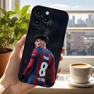 pedri Stylish Shockproof TPU Black and White Protective Cover for iPhone 12/ 13/ 14/ 15/ 16/ 17/ Air /Pro Max/ Plus, Durable Anti-Drop Case, Perfect Gift