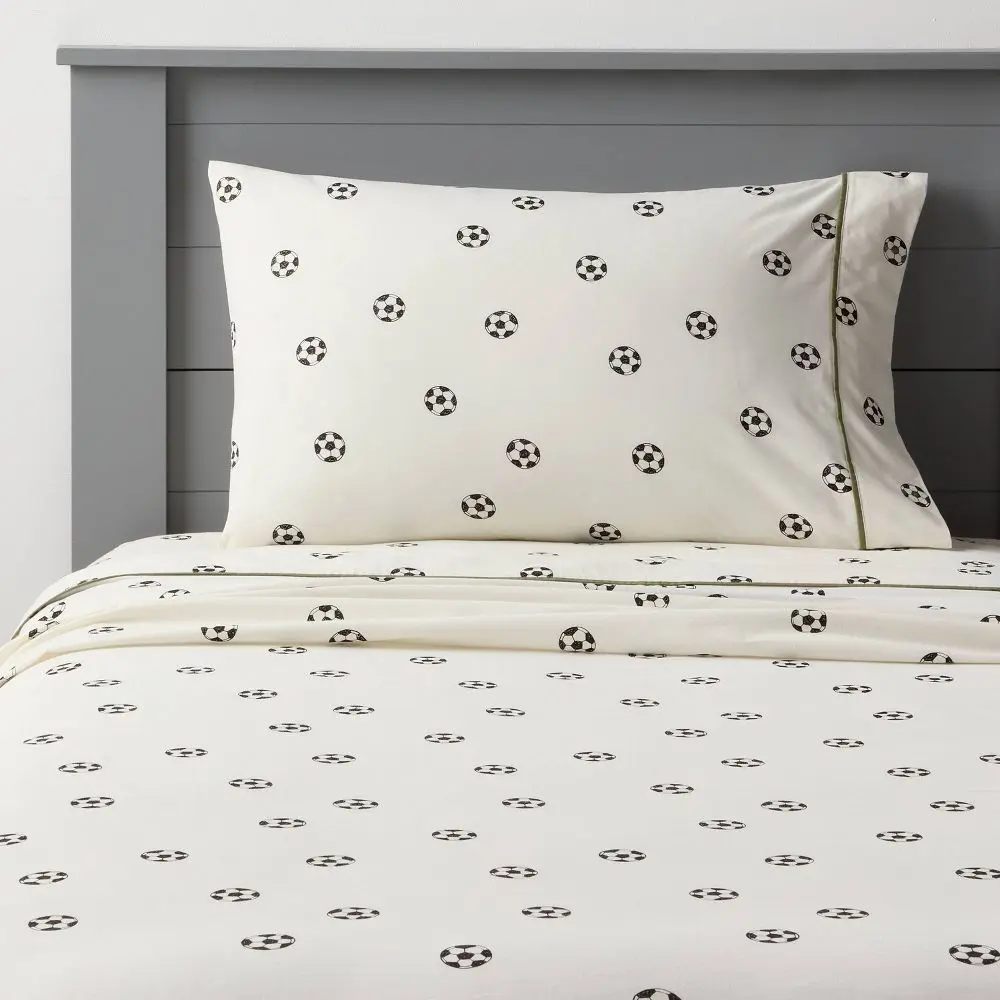 Soccer Kids' Cotton Sheet Set - Pillowfort