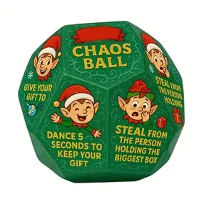 Funny Christmas Party Game Dice - "Robbing the Person Holding the Largest Box" - Fun Gift Exchange Game for Men and Women, Suitable for Office Activities and Group Gatherings, Christmas Party Game, Party Board Game