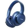 KVIDIO Wireless Bluetooth Over-Ear Headphones, foldable design, 65-hour battery life, lightweight and collapsible, built-in microphone for calls, ideal for long commutes, compatible with iOS/Android/PC, black
