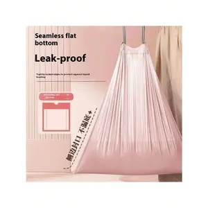 Bathroom Trash Bags, 50 Pieces Per Roll, Pink Small Trash Bags, Strong And Thin Material, Disposable Trash Bags Suitable For Off