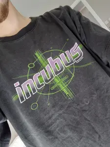 Incubus band logo basic black Retro style Unisex T shirt vtg NH18029