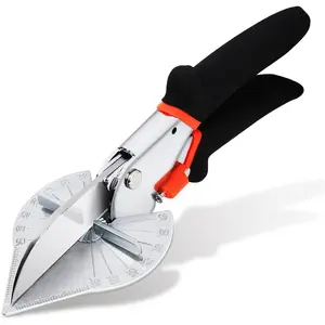 Miter Shears for  Trim, Adjustable 45?-135? Multi-Angle Handheld Tool, Multifunctional Trunking, Moulding Shears,  for Mitre , Quarter Round, No Replacement  | LFXP3101S