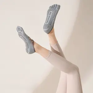 New spring and autumn yoga socks, five-toe non-slip Pilates-specific socks, multi-strap calf socks, split-toe ballet style, buy one get one free