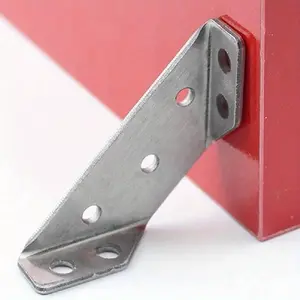 20 pcs Stainless Steel Corner Brackets Fastening Hardware Protection Right Angle Support Furniture Accessories, One Corner Plate with Seven Screws