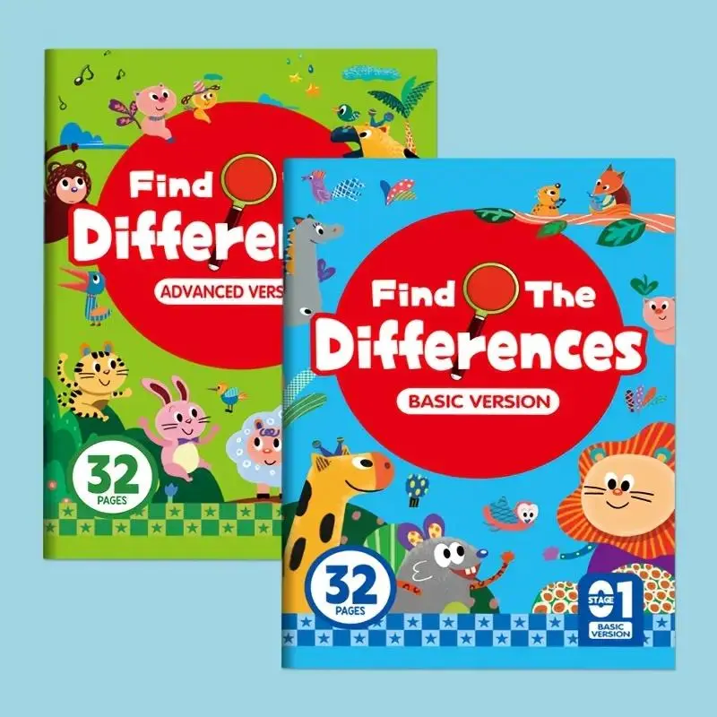 1/2 book Hidden Differences Activity Book, Preschool Learning Book ...