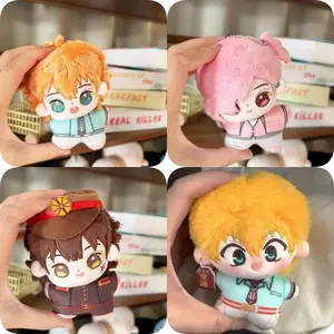 Fan Made 10cm Mini Plush Keychain Cute Anime Boy Stuffed Toy Soft Cotton Doll Pendant Handmade Cartoon Collectible Gift for Fans